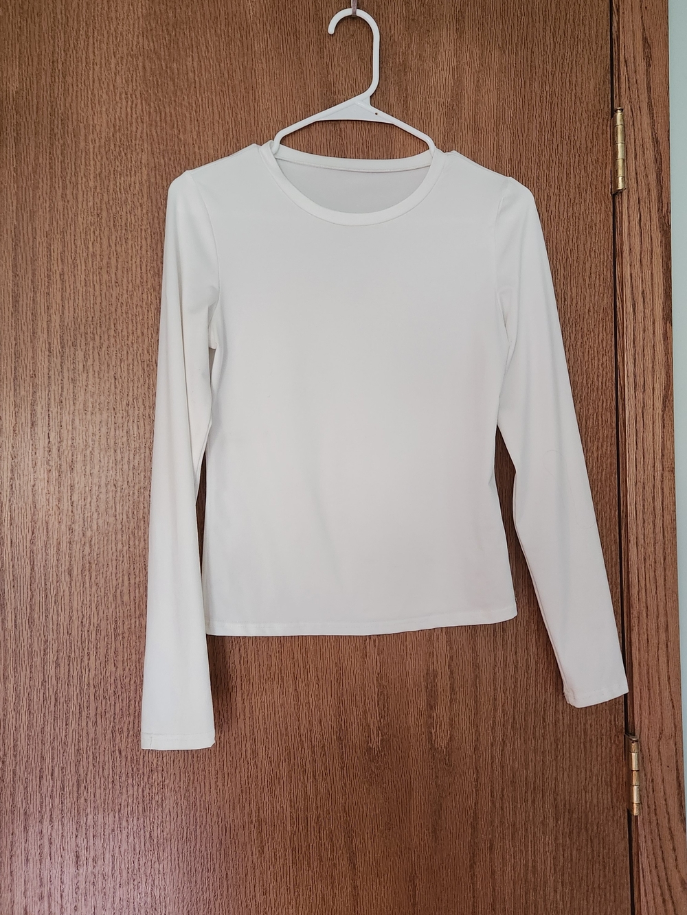Classic White Long-Sleeve Women's Top